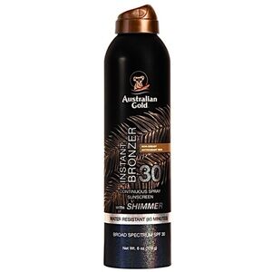 Australian Gold Instant Bronzer Continuous Spray Sunscreen 6oz